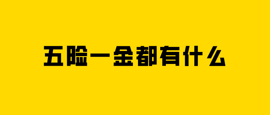 五险一金都有什么